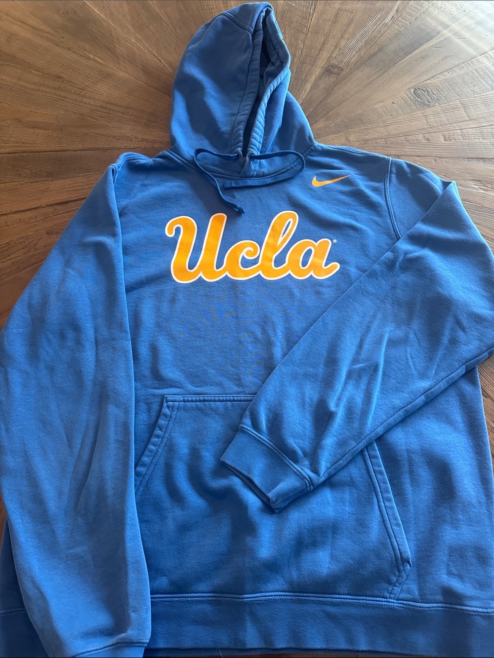 Nike Blue UCLA Zip-Up Hoodie with Gold Script